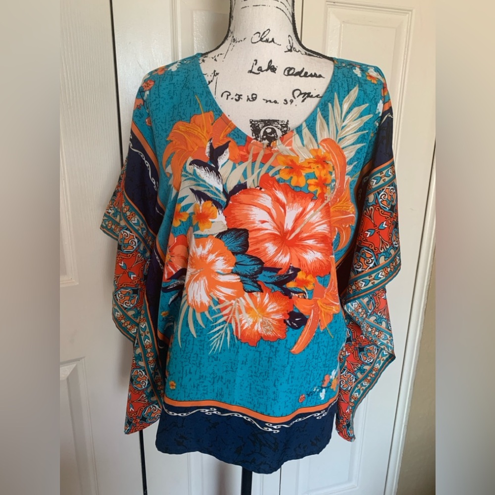 Dress Barn Tropical Blouse